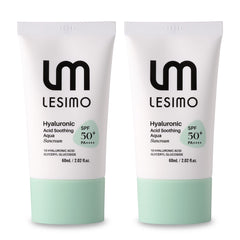 [Double] Lesimo Hyaluronic Acid Soothing Aqua Suncream 2X60ml