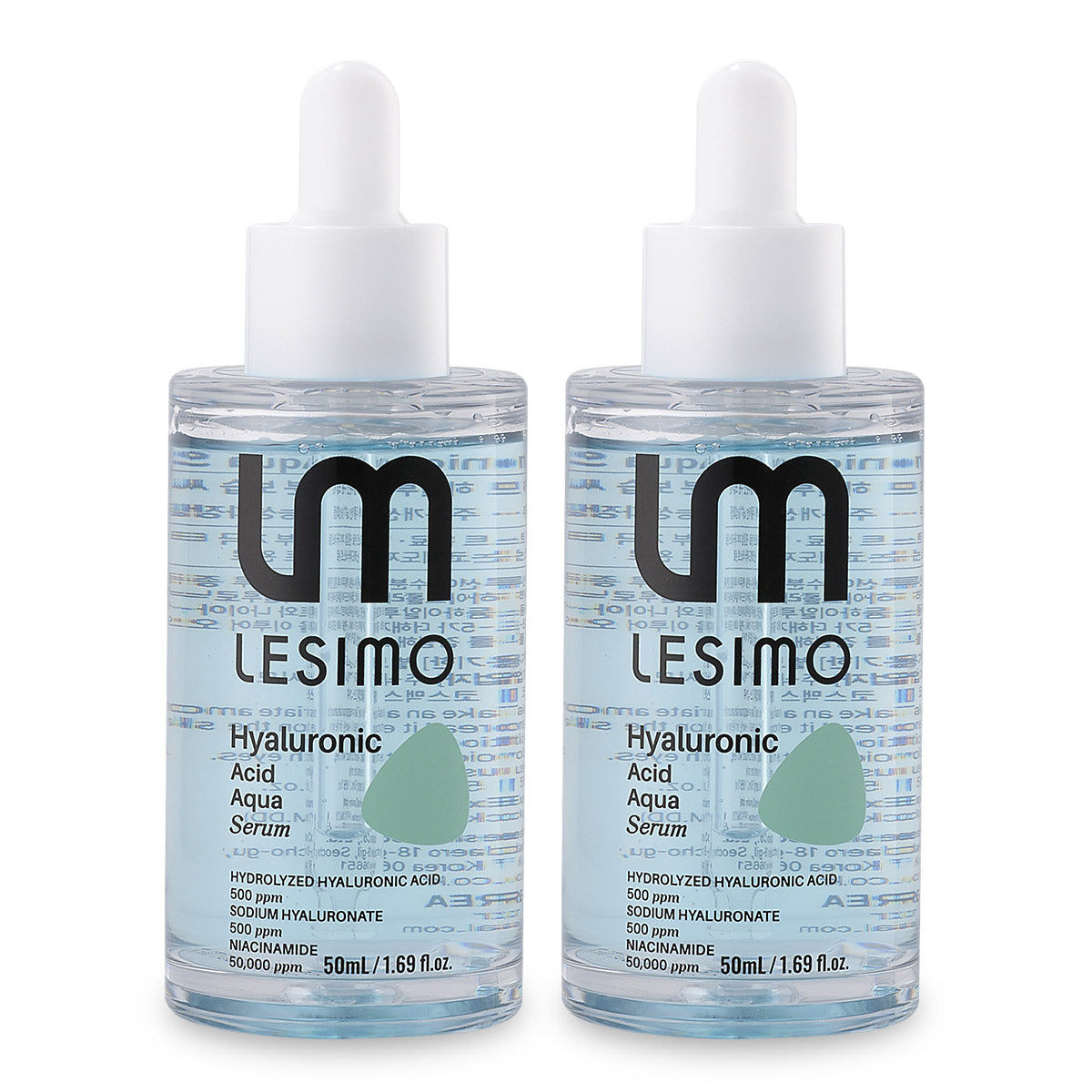 [Double] Lesimo Hyaluronic Acid Aqua Serum 2X50ml