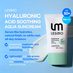 Lesimo Hyaluronic Acid Soothing Aqua Suncream 1X60ml