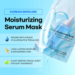 [10-Pack] Lesimo Hyaluronic Acid Aqua Serum Mask 10X23ml