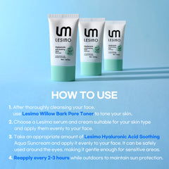 Lesimo Hyaluronic Acid Soothing Aqua Suncream 1X60ml