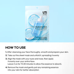 [10-Pack] Lesimo Hyaluronic Acid Aqua Serum Mask 10X23ml