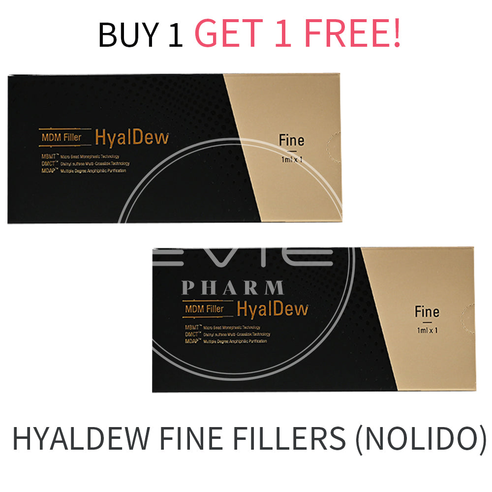 BOGO/1+1! HYALDEW FILLERS (NOLIDO) 1X1ml