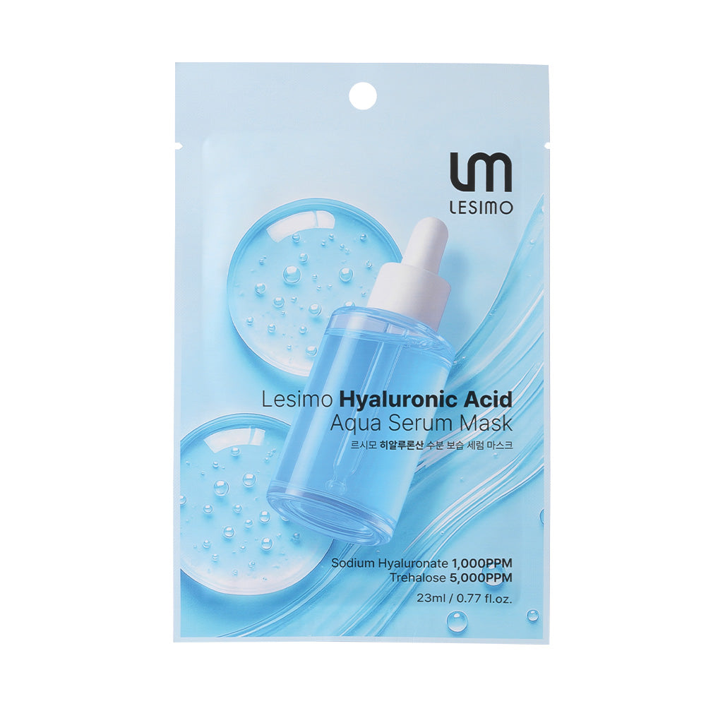 [10-Pack] Lesimo Hyaluronic Acid Aqua Serum Mask 10X23ml